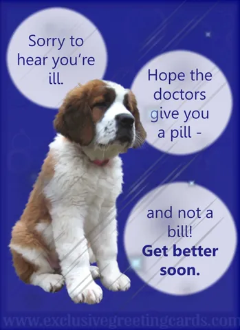 Get well soon greeting cards – card 1