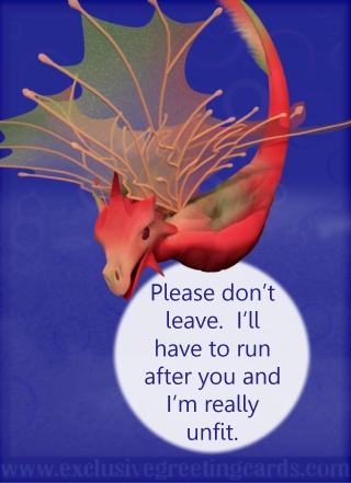 Relationship Card with Dragon - don't leave