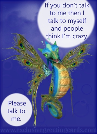 Relationship Card with Dragon - talk to me