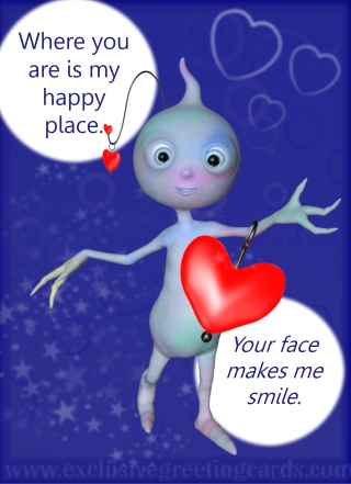 Love Greeting Card - happy place