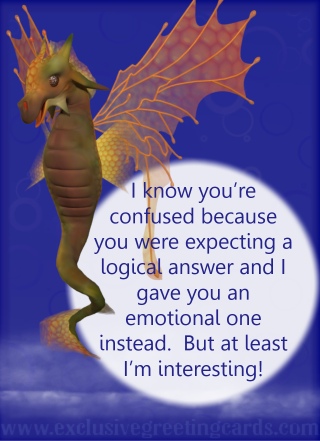 Relationship Card with Dragon - emotions