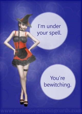 Bewitching Greeting Card - spell