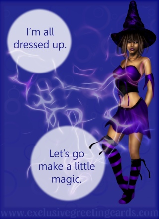 Bewitching Greeting Card - make magic